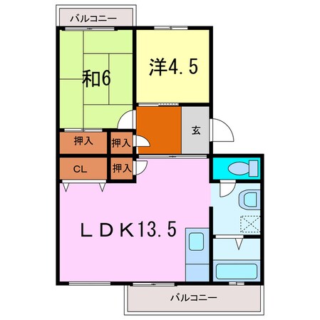 コーポ末広の物件間取画像